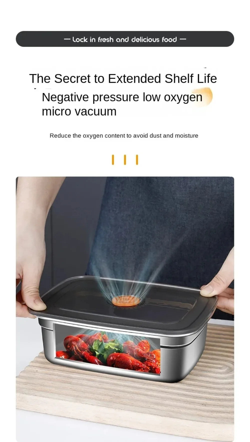 Stainless Steel Camping Lunch Box – Leak-Proof, Freezer & Microwave Safe Bento Container