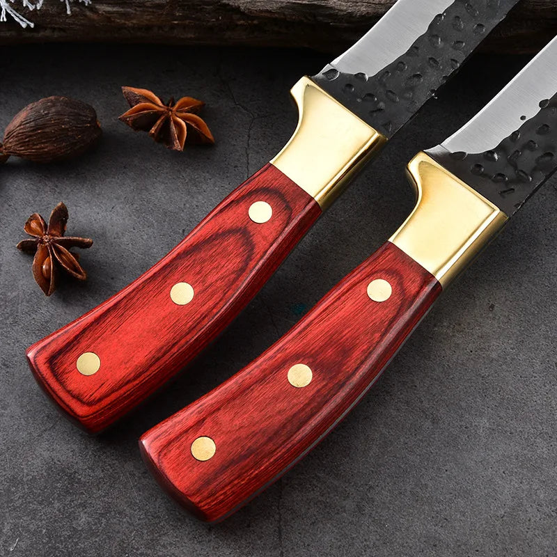 Forged Boning Knife Original Design block chef cooking 3 pieces stainless steel kitchen knives kitchen knife set for kitchen