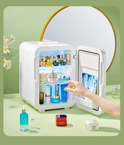 220V Mini Refrigerator Small Household Dormitory Car Mounted Refrigerator Mini Student Refrigeration Single Person Small  HCB1