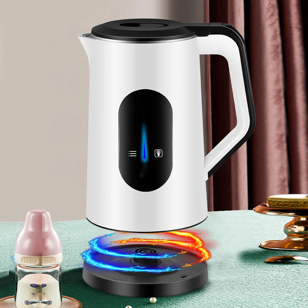 2.2L Stainless Steel Electric Digital Display Large Tea Kettle Auto-Shutoff Hot Water Boiler 1500W Fast Boil Home Kitchen Tools