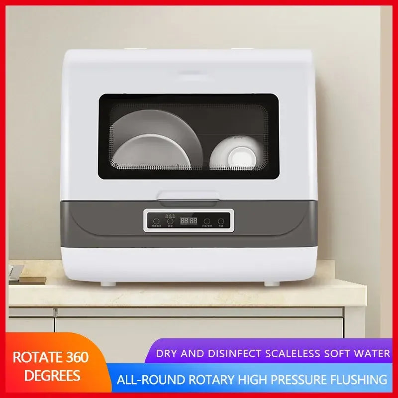 Eco-Friendly Homeuse Kitchen Dishwasher Portable Countertop Compact Smart Dishwashers With Air-Dry Function