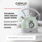 220V European Style Electric Kettle Vintage Red High Capacity ABCDFEG