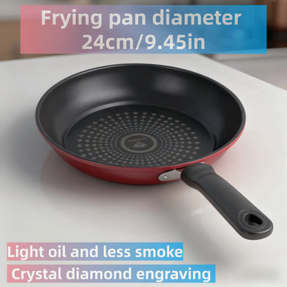 Pan non-stick pan universal induction cooker gas stove suitable for household fried eggs steak pancake pan small wok frying pan.