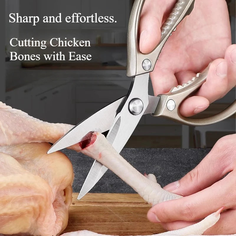 Strong Chicken Bone Scissors, Magnetic Scissors Set, Cut Poultry, Seafood, Meat Special, High Quality Kitchen Scissors