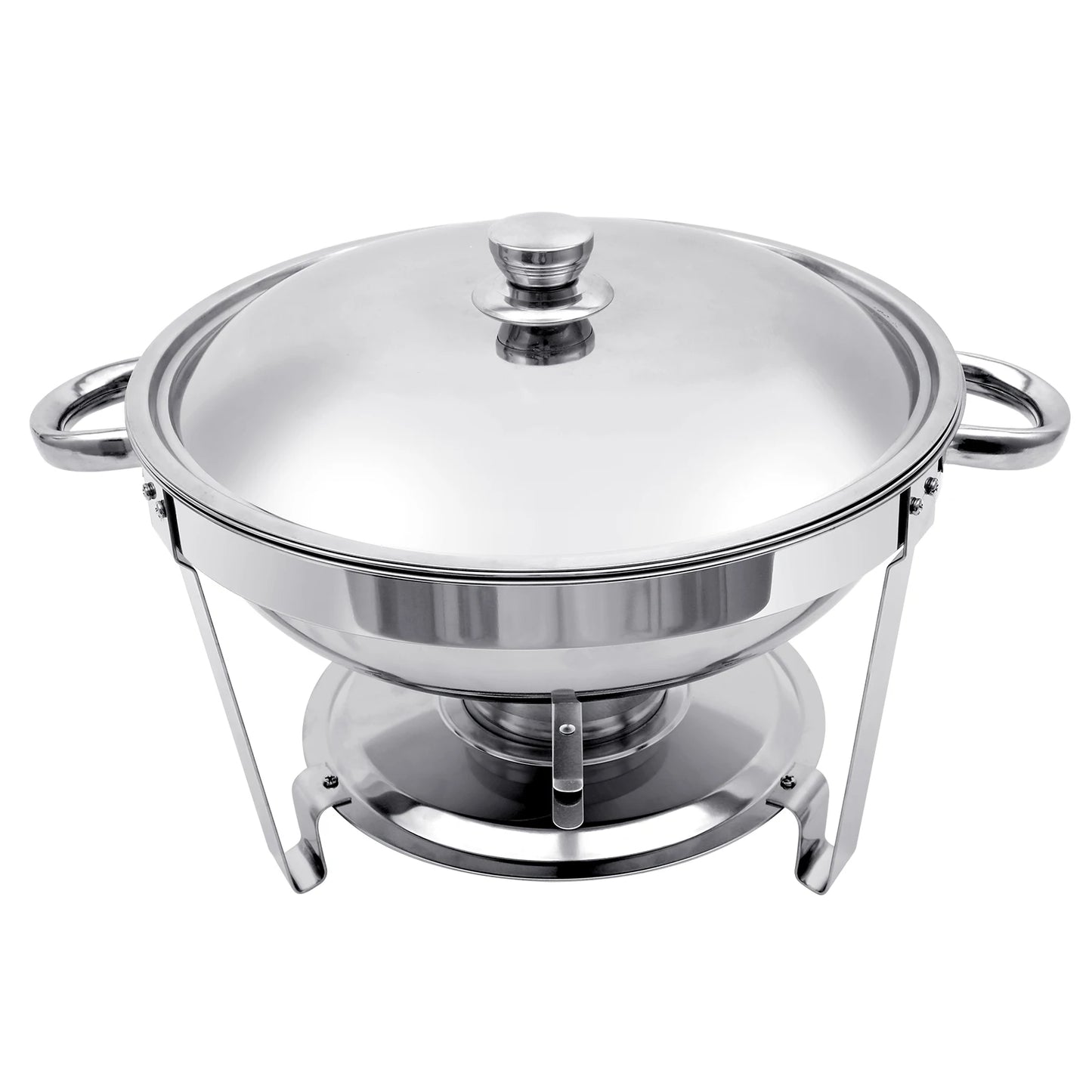1/2/4 Pack Stainless Steel Chafing Dish Buffet Set 5L Round Chafers Buffet Food Warmers BBQ Party 316 For Parties Events Wedding