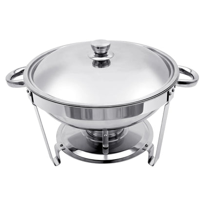 1/2/4 Pack Stainless Steel Chafing Dish Buffet Set 5L Round Chafers Buffet Food Warmers BBQ Party 316 For Parties Events Wedding