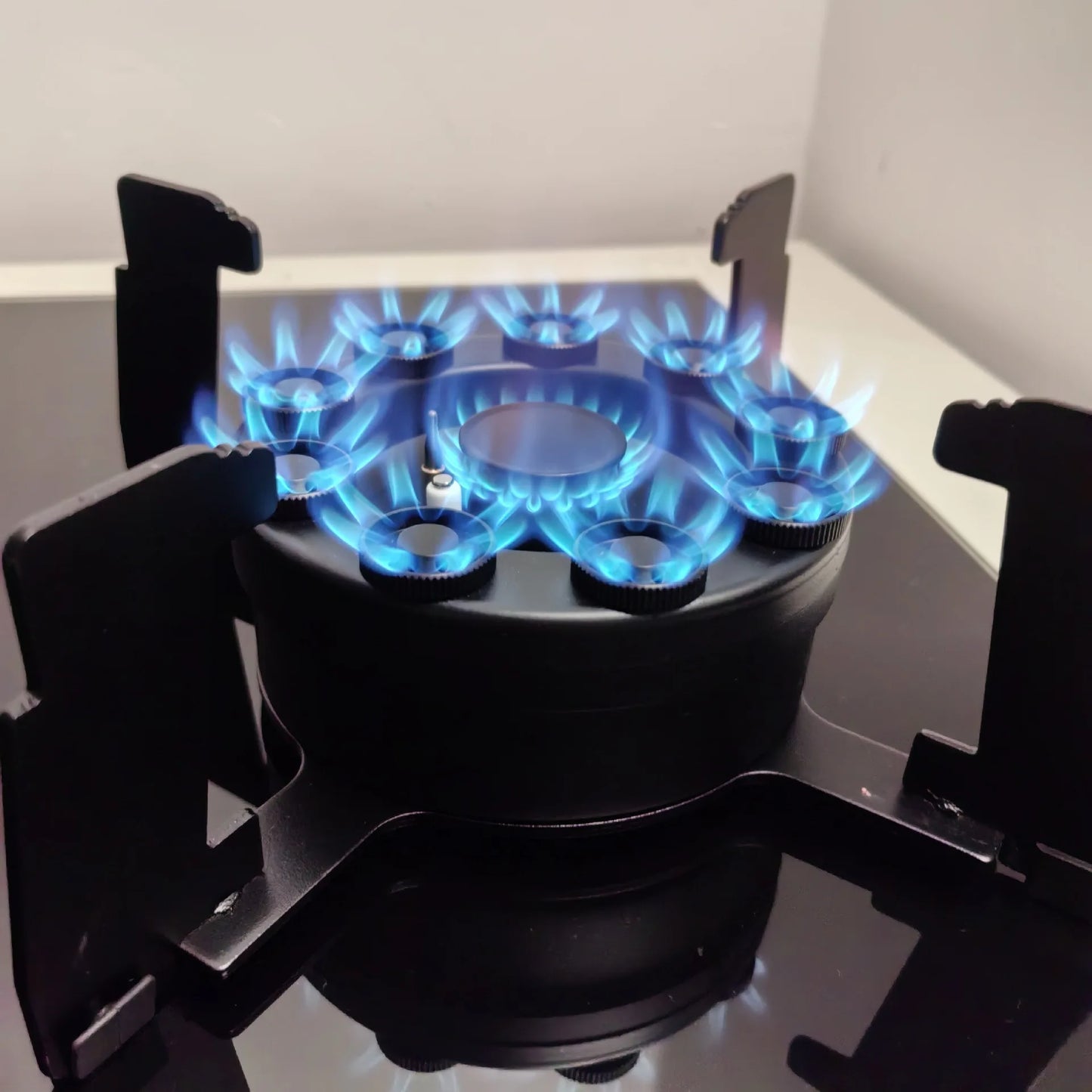 ALK Wholesale Four-gas and One-electricity Tempered Glass Gas Stove for Kitchen Household
