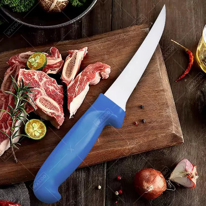 WXCOO 1~5pcs Kitchen Accessories Stainless Steel Butcher Boning Knife Set Bag Fish Fillet Slicing Knife
