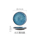 LingAo   Creative porcelain glazed porcelain bowl, soup plate tableware set