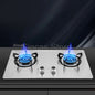 Two-burner Gas Stove Desktop Fierce Fire Kitchen Gas Stove Dual Stove Embedded Nature Gas/LPG Timing Stove Dual-Use Gas Cooker
