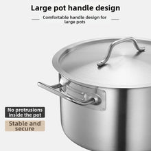 Stainless Steel Milk Pot 16 18 20 22 24cm with Lid Sauce Pan for Gas Electric Induction Stove Boiling Simmering Use