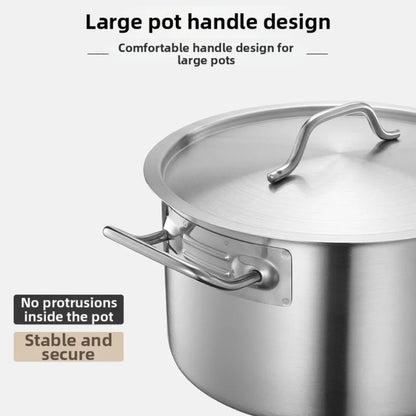 Stainless Steel Milk Pot 16 18 20 22 24cm with Lid Sauce Pan for Gas Electric Induction Stove Boiling Simmering Use