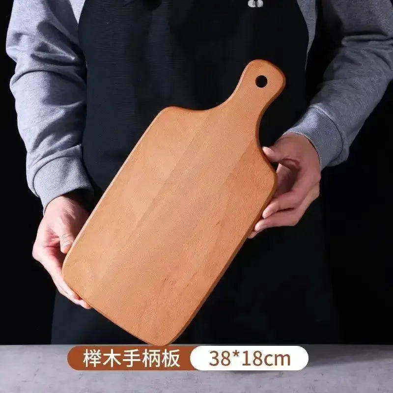 Custom Mini High Quality Kitchen Wooden Chopping Tray Blocks Cutting Board Pizza Bread Fruit Sushi Tray Hangable Kitchen Tool I6