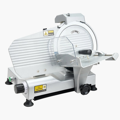 SucceBuy Commercial Meat Slicer 10 inch 320W Food-Slicer with SUS420 Blade 0-0.4 inch Adjustable Thickness for Frozen Meat Ham