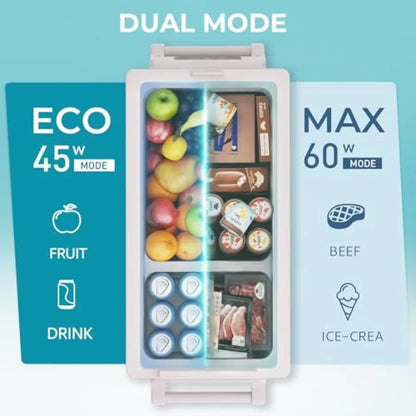 12 Volt Refrigerator 59QT 55L Electric Cooler 12V Fridge APP Control 12V Cooler -468 Portable Freezer 12/24V DC 100-240V AC for