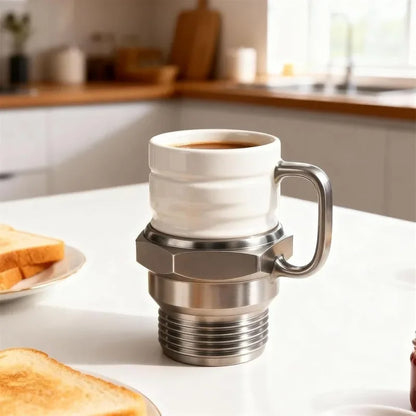 Spark Plug Coffee Cup Ceramic Car Themed Mug for Mechanics Garage Enthusiasts Creative Gift