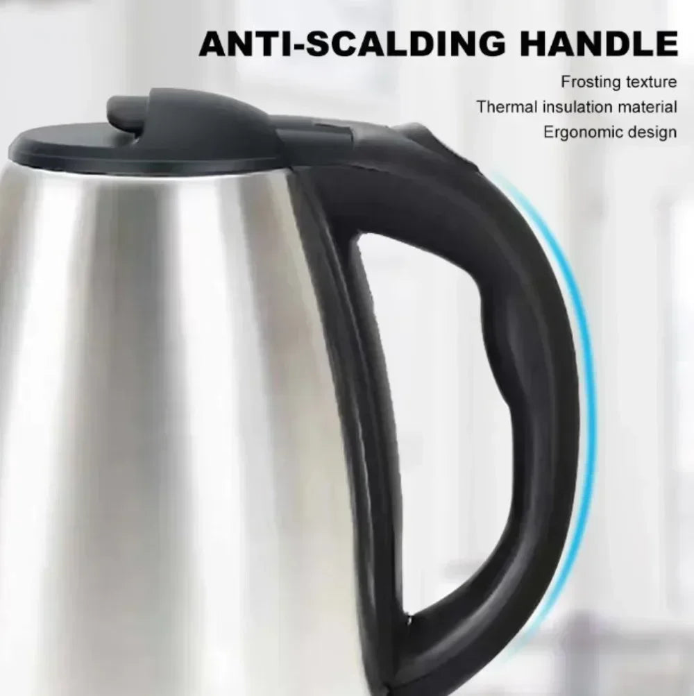 2L Food-grade Stainless Steel Electric Teapot Electric Kettle Hot Water Kettle Coffee Beverage Boiler Electric Water Heater