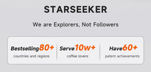STARSEEKER EDGE PLUS Electric Coffee Grinder 63MM Titanium Burr Stepless Fineness Adjustment Removable Magnetic Suction Port
