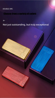 Plasma Dual ARC Touch Sensitive Lighter USB Rechargeable Windproof Flameless Lighter Gift for Men