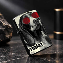 Creative Pop Art Cool Hound With Red Sunglasses Lighter, Retro Halftone Art Stylish Portable Accessory, Ideal For Outdoor Camping, Aroma Lighting, Birthday Vibe Boost, Daily Use, Gifting, Multi-Scenario Functional Unique Tren