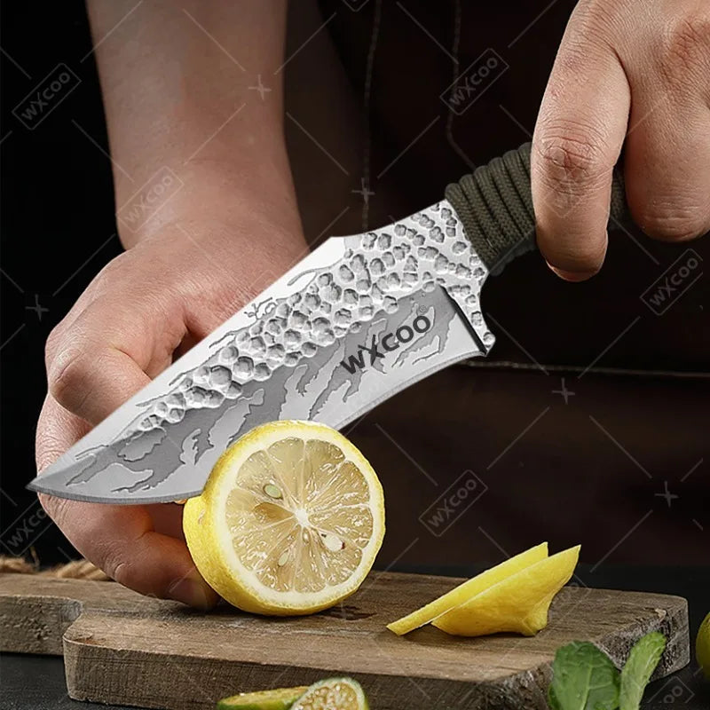 WXCOO Kitchen Boning Knife Butcher's Cutting Knife Slicing Meat Cleaver Full Tang Handmade Forged Knife Kitchen Accessories