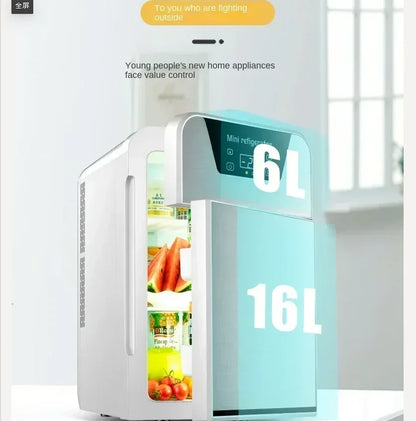 220V Mini Refrigerator Small Household Dormitory Car Mounted Refrigerator Mini Student Refrigeration Single Person Small  HCA1