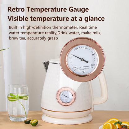 GELAIBO electric kettle mechanical thermometer shows the temperature, high-quality temperature control, European-style fashion s