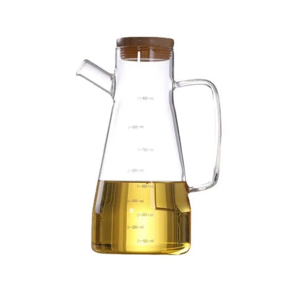 New Food-grade Oil Dispenser Bottle Large Capacity 900/1000ML Oil Storage Container Leak-Proof Glass Oil Pot Kitchen Tools