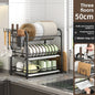 Dish Storage Rack Kitchen Shelf Dish Drain Rack Bowl Rack Cupboard Chopsticks Storage Box