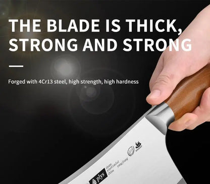 Hand Forged Kitchen Chef Knife Heavy Duty Bone Meat Butcher Cleaver, Multi-Functional knife for Home and Commercial Kitchens