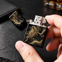 Nordic Myth Star God Themed Portable Lighter, Black Gold Myth Art Style Trendy Creative Item, Practical Accessory For Daily Outings, Suitable For Multiple Scenarios, Exquisite Texture Ideal Gift, Unique Atmospheric Stylish Sm