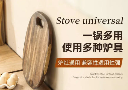 Titanium Pan Non-stick Frying Pan Household Wok Steak Frying Pan Induction Cooker Gas Stove Special  Wok Frying