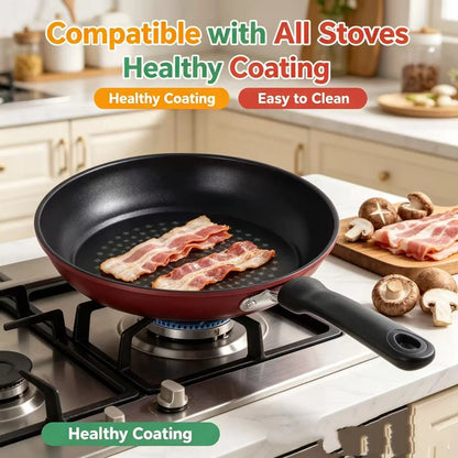 Premium Granite Non Stick Frying Pan, Multipurpose Kitchen Skillet for Steak, Eggs, Pancakes & Breakfast, Universal Compatibility
