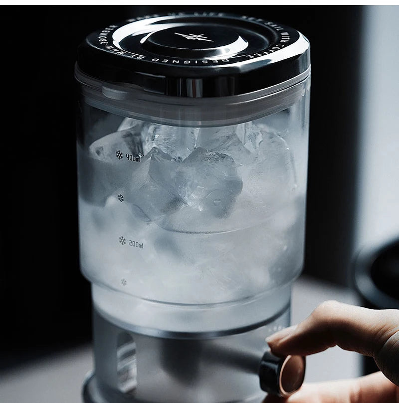 MHW-3BOMBER Iced Coffee Maker 400ml Cold Brewer Portable Cold Brewing Coffee Kettle Glass Coffee Pitcher Summer Camping Tools