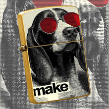 Creative Pop Art Cool Hound With Red Sunglasses Lighter, Retro Halftone Art Stylish Portable Accessory, Ideal For Outdoor Camping, Aroma Lighting, Birthday Vibe Boost, Daily Use, Gifting, Multi-Scenario Functional Unique Tren