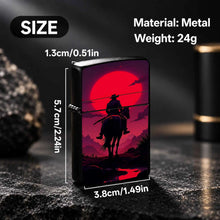 Western Cowboy Rider Horse Silhouette Lighter, Red Sunset Desert Retro Aesthetic Art Pattern Portable Lighter, Ideal For Daily Outdoor Travel Camping, Exquisite Unique Gift For Men And Women, Decorative Practical Access A Hum