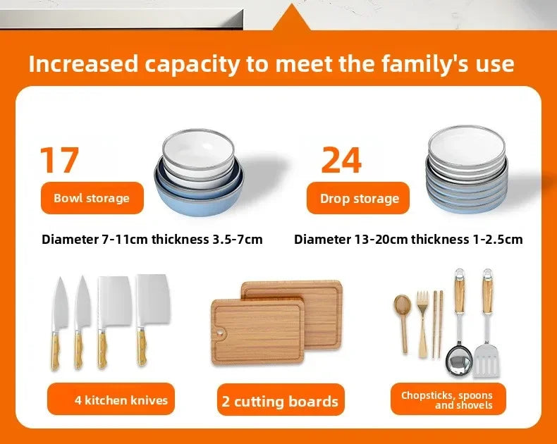 Minimalist Countertop Storage Stainless Steel Drain Dish Rack Kitchen Shelf Multifunctional Shelf Drain Dish Rack