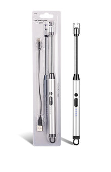 Creative Electric Solitary Electronic Pulse Ignition Household Kitchen Artifact Outdoor Windproof Long Range Charging Lighter Wh