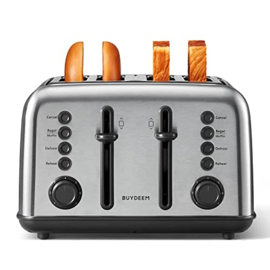 DT620 Toaster Extra Wide Slots Retro with High Lift Lever Bagel and Muffin Function Removal Crumb Tray 7-Shade Settings
