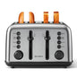 DT620 Toaster Extra Wide Slots Retro with High Lift Lever Bagel and Muffin Function Removal Crumb Tray 7-Shade Settings