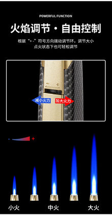 1300° High Power Welding Gun Windproof Turbine Butane Gas Lighter Safety Lock Switch Outdoor BBQ Kitchen Cigar Lighters Smoking