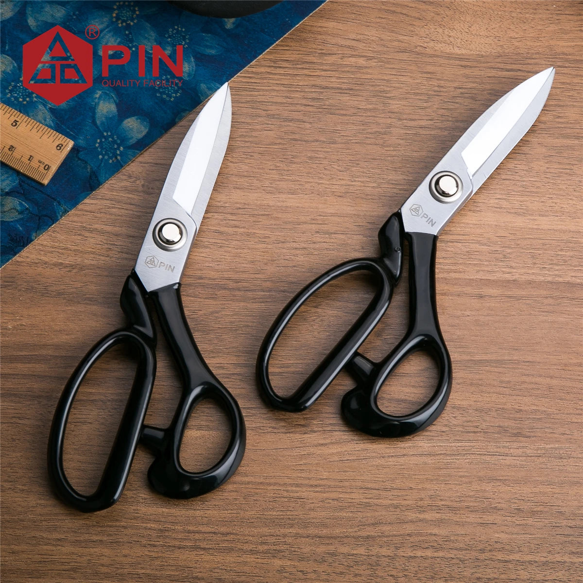 Professional Tailor Scissors, Ultra Thick High Carbon Steel Blades for Heavy Duty Fabric & Leather Cutting, Sewing Craft Tool