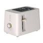 Thyme & Table 2-Slice Toaster, Extra-Wide Slots with Removable Crumb Tray, Sand White