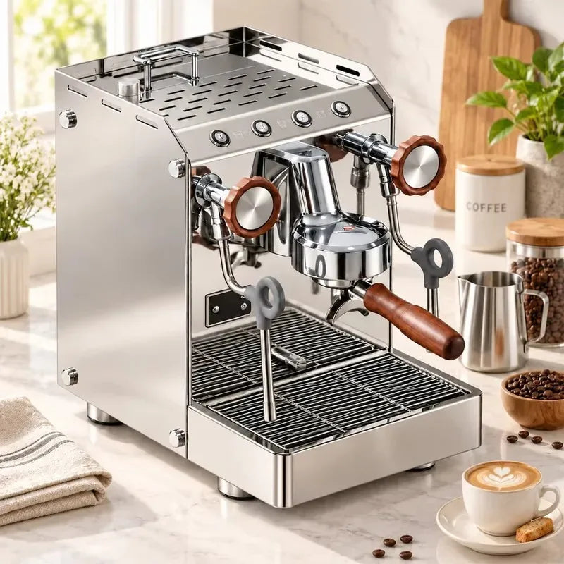 STLF  Hot Selling 58mm Home Espresso Maker, Triple Heating System, Dual Pumps, Home Coffee Maker with Cold Brew Mode