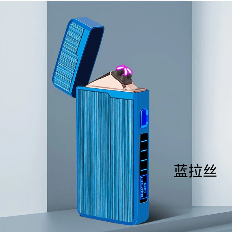 Plasma Dual ARC Touch Sensitive Lighter USB Rechargeable Windproof Flameless Lighter Gift for Men