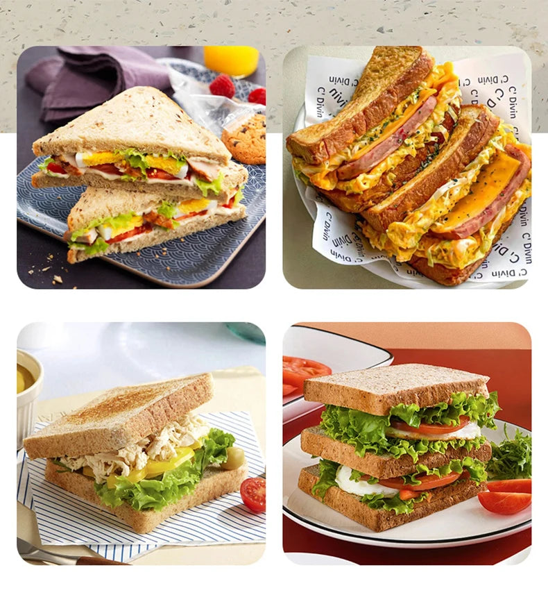 110V/220V Electric Toaster Automatic Bread Baking Machine Stainless steel Household Breakfast Toast Oven Sandwich Grill 2 Slice