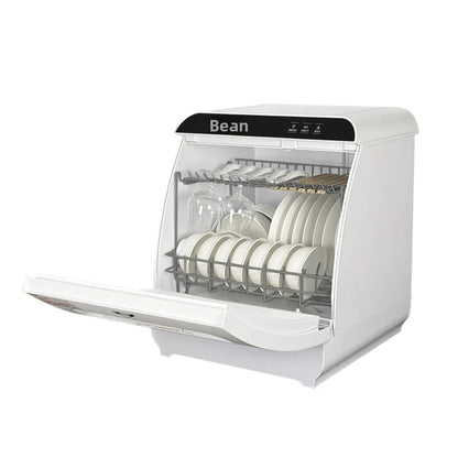 Deshi Countertop Automatic Dishwasher Model Q8 1000W Large Capacity 8 Place Settings Dual Top-and-bottom Spray Arms Smart
