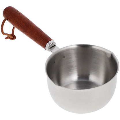 Stainless Steel Small Sauce Pan Compact Hot Oil Pot Mini Induction Kitchen Cooker Boil Stew Fry Oil Heating Pan