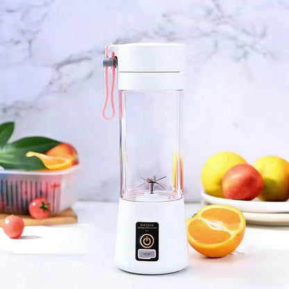 Compact Cordless USB Rechargeable Personal Blender - 380ml Juice Cup,15000RPM, With 6 High-Performance Blades For Smoothies And Shakes, Perfect For Picnics And Sports Activities