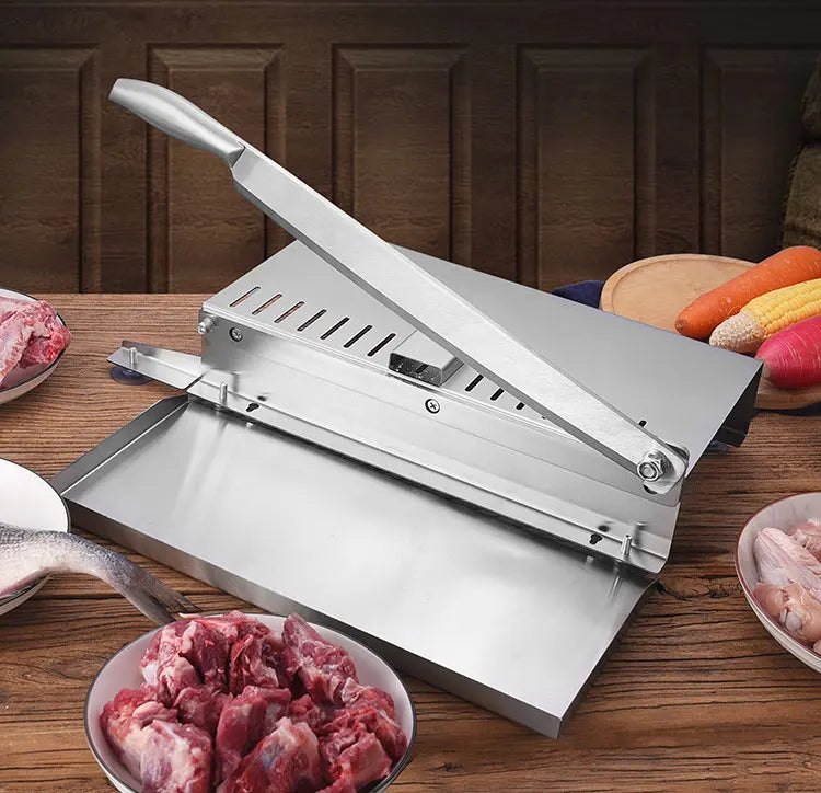 Commercial Frozen Meat Slicer Bone Cutting Tool Stainless Steel Minced Lamb Bone Meat Cutter Chicken Duck Fish Cutting